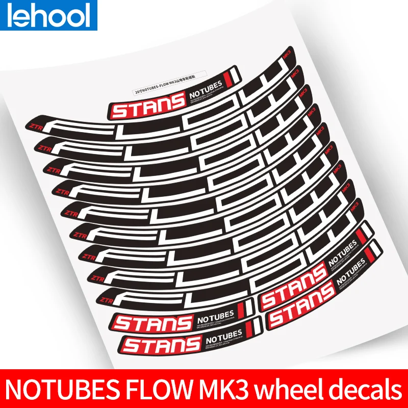 NOTUBES потока MK3 колеса наклейки велосипед Водонепроницаемый обод колеса наклейки комплект велосипедных колес наклейки для двух наклейка колес
