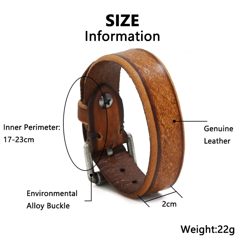 Браслеты из натуральной кожи для мужчин и женщин украшения экологически чистого