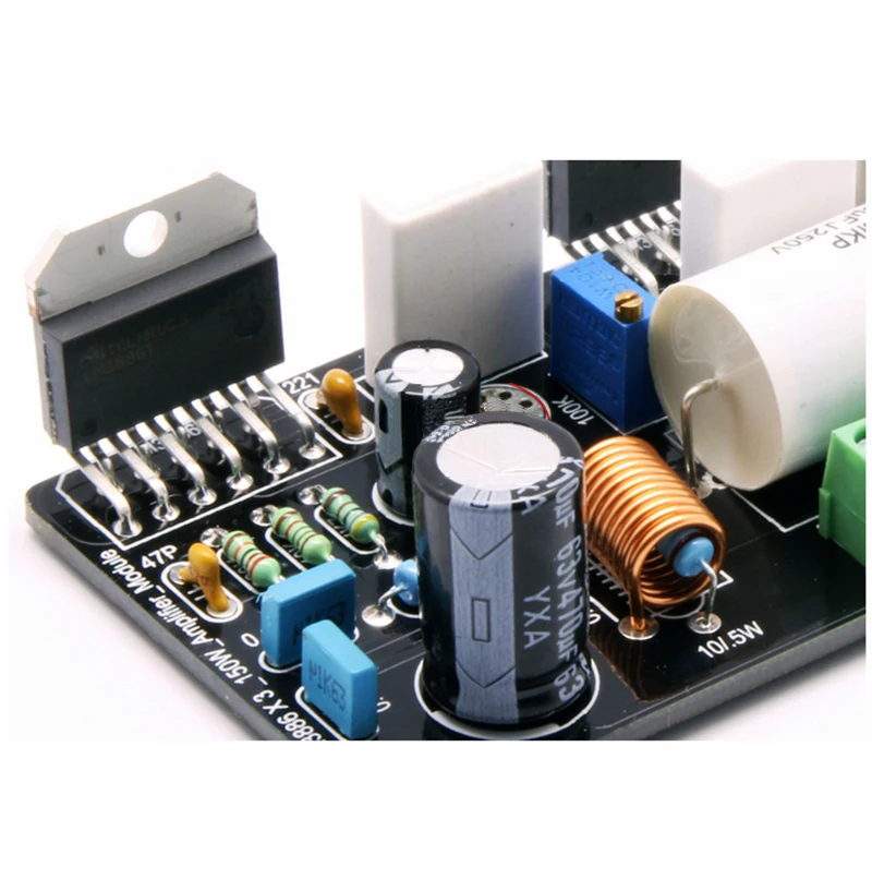 Собранный моноблок LM3886 X3 в параллельном режиме 150 Вт чистый постоянный ток Плата