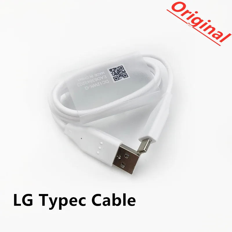 Оригинальный для LG 100 см белый быстрая зарядка type A на C кабель передачи данных G7