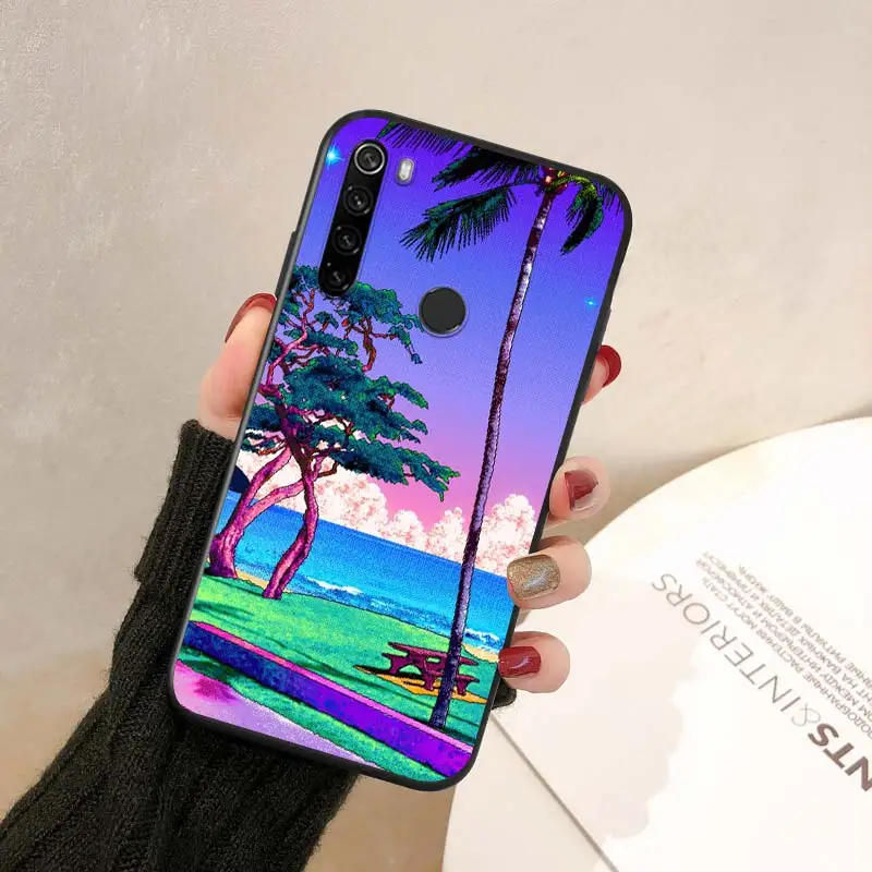 

Bright Black Cover Art Pixel Aesthetic For Xiaomi Redmi Note 9 9S Max 8T 8 7 6 5 Pro 5A 4X 4 Silicone Soft Phone Case