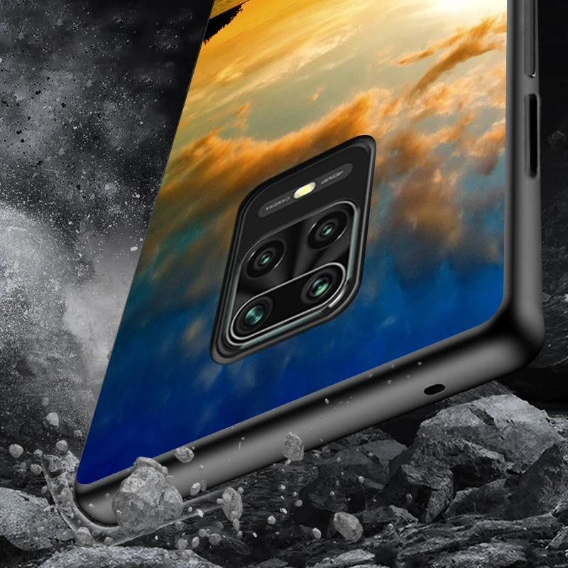 

Sunset Beach Sea For Xiaomi Redmi Note10 10S 9T 9S 9 8T 8 7 6 5A 5 4 4X Prime Pro Max Black Phone Case
