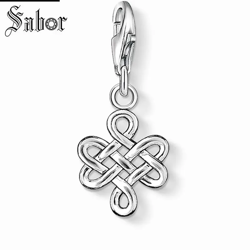 thomas Knot Charm Pendant 2020 Jewelry For Women Girls Men Boy Ethnic Gift Silver color plated Fit Bracelet charms | Украшения и