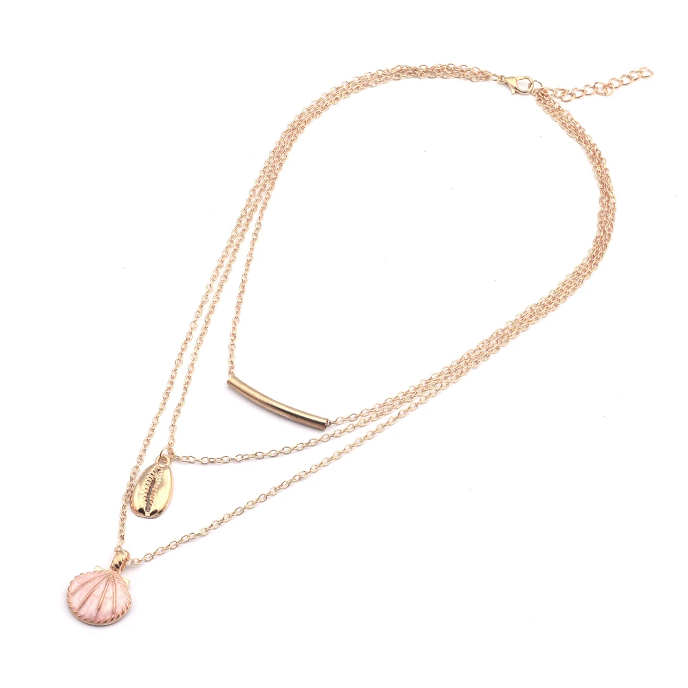 Летние DIY подарки золотой цвет многослойная эмалированная оболочка Женская