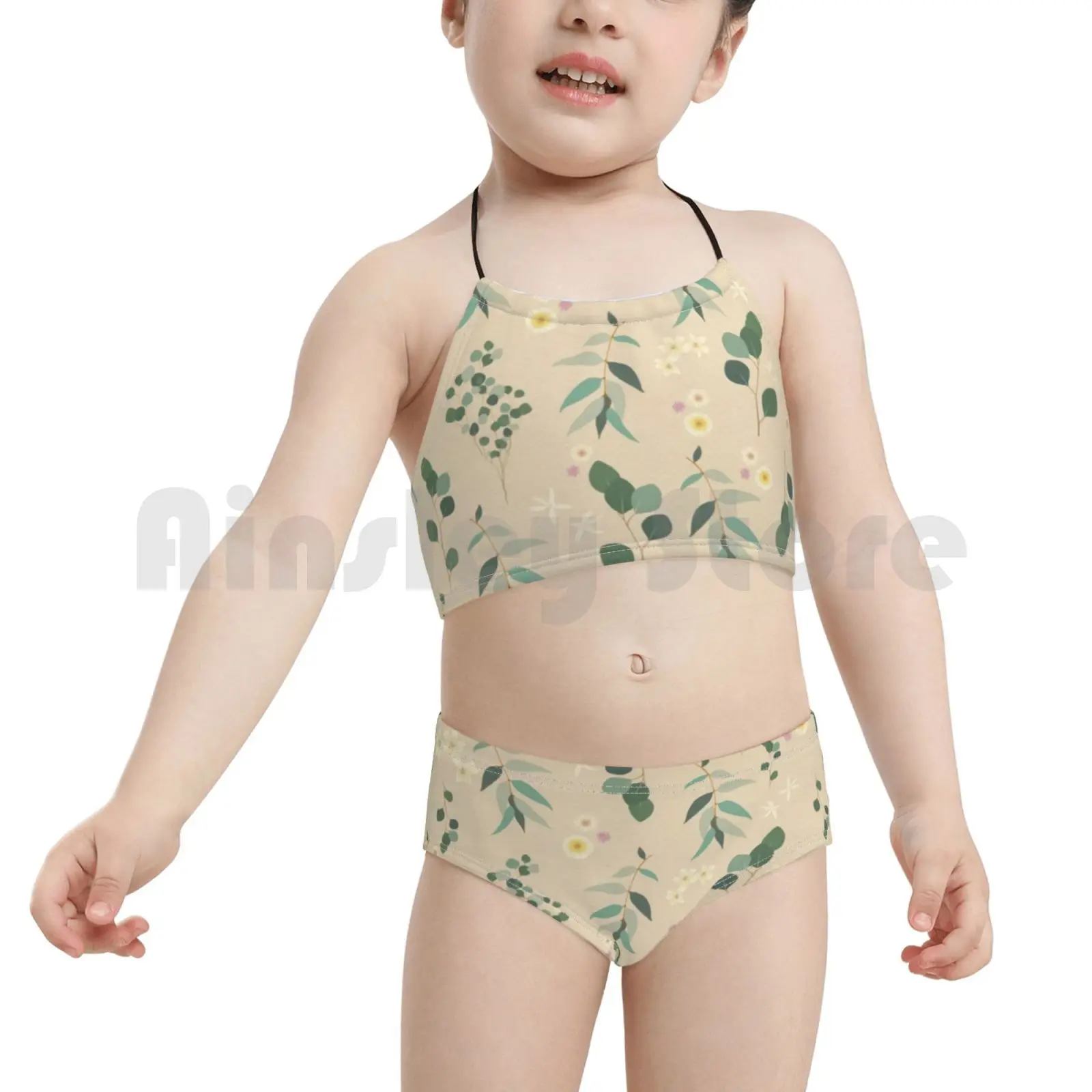 

Classic California Floral Pattern ( Large ) Swimsuit Bikini Padded High Waist Alisonruthless Pattern California