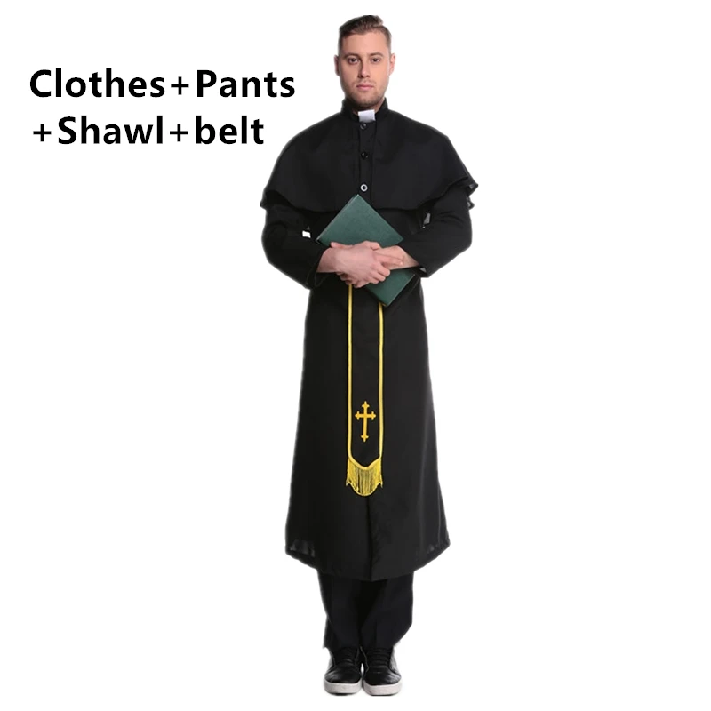 Style6 set Средневековый Косплэй костюмы на Хэллоуин для Для женщин Priest монахини Миссионерский костюм комплект взрослых Карнавальная одежда женские модельные туфли - Цвет: Style6 set