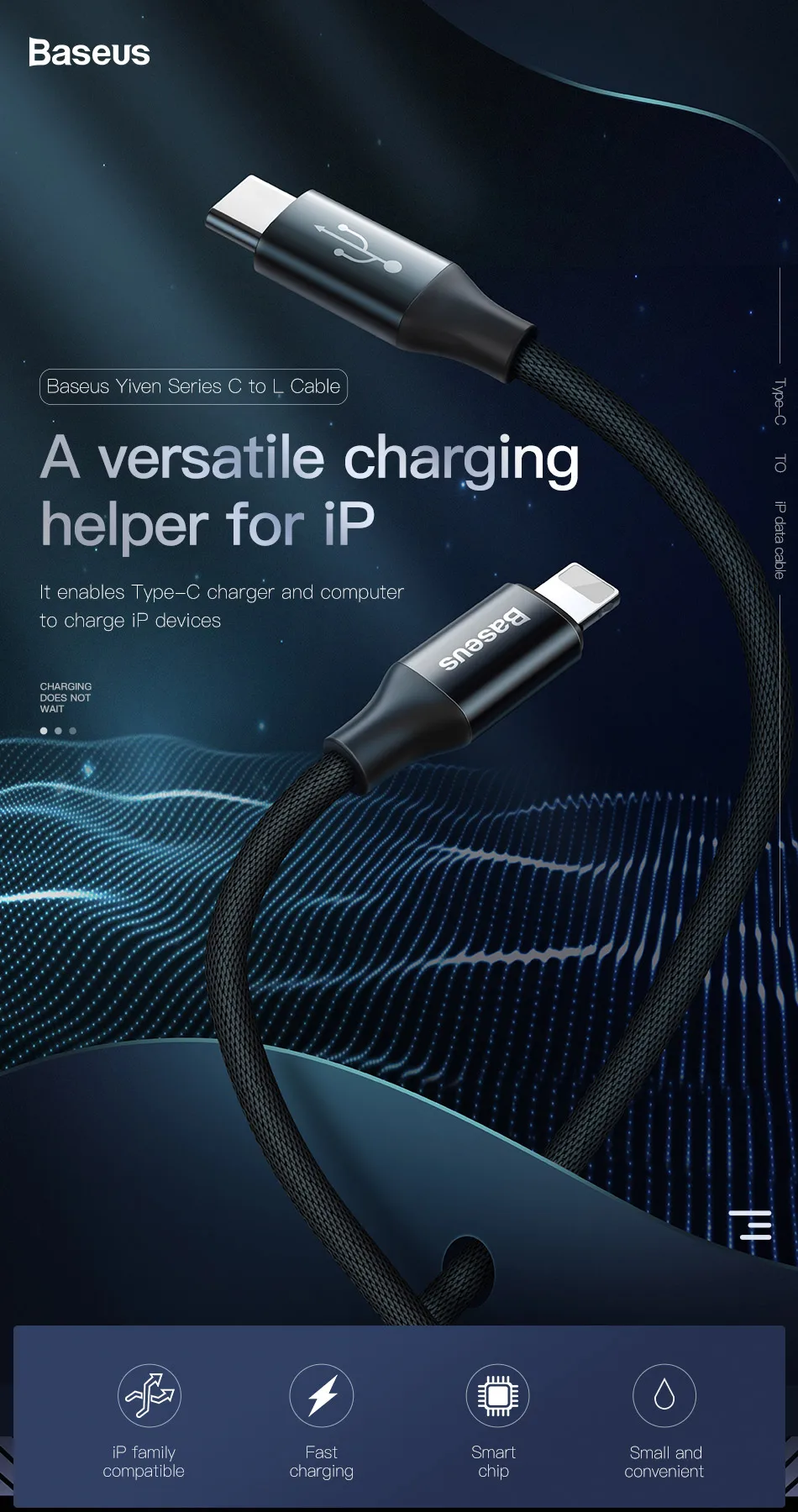 Baseus USB кабель для iPhone 11 Pro Max XR Xs 8 usb type C кабель для Lightning зарядный кабель быстрое зарядное устройство USB кабель для передачи данных провод