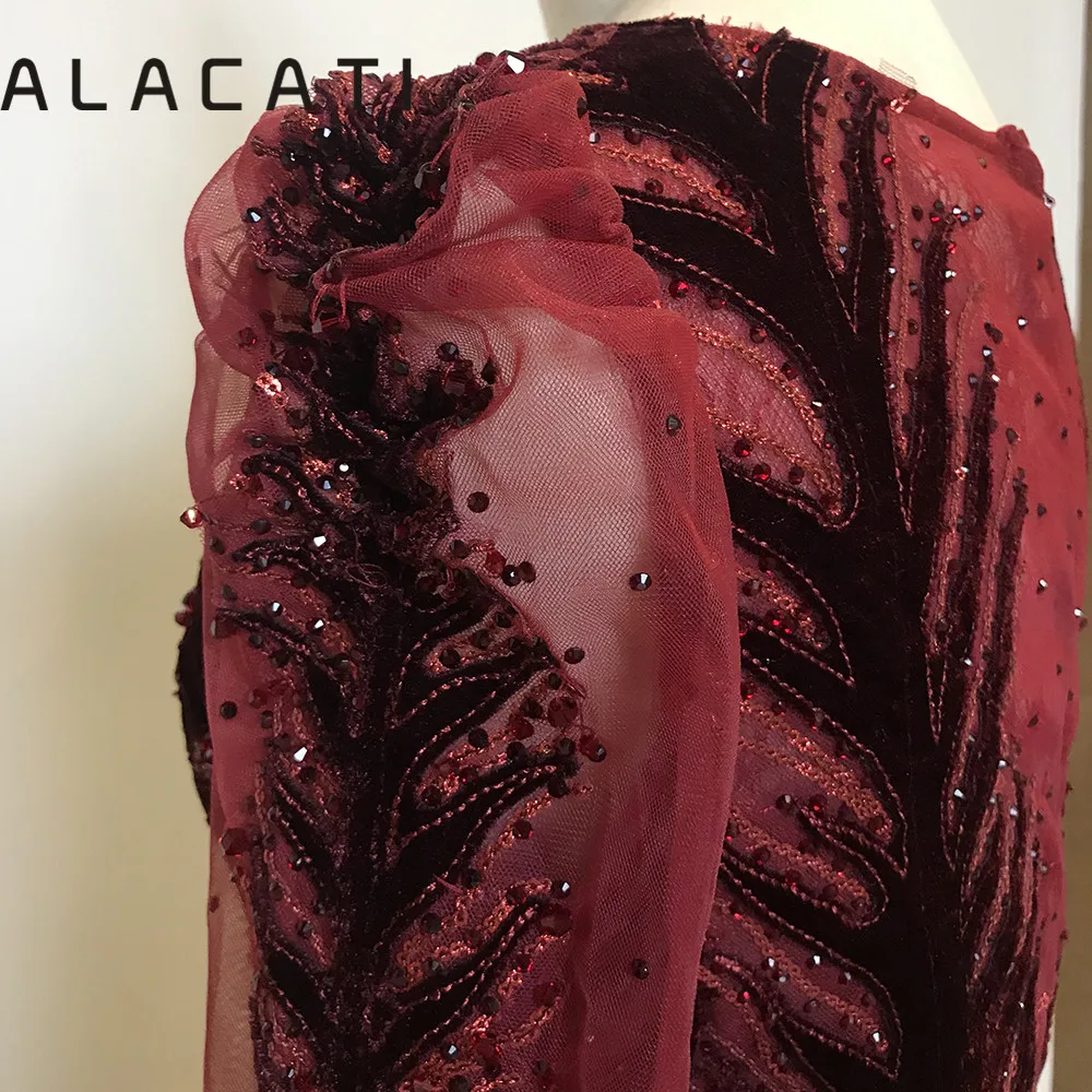 Красное вино дизайнерское роскошное бархатное модное сексуальное вечернее