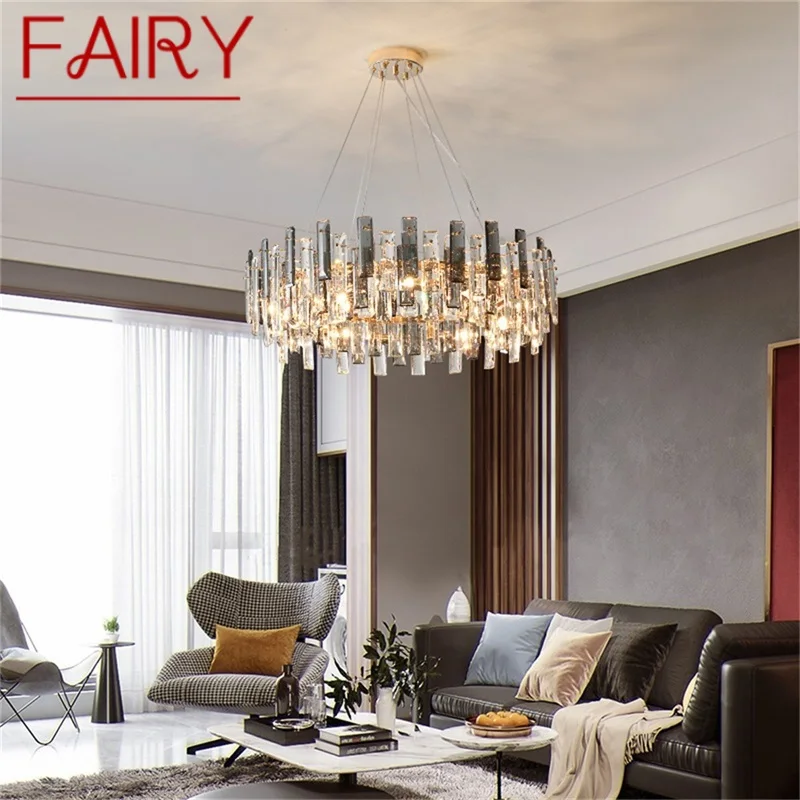 

FAIRY Pendant Lights Postmodern Luxury Round LED Lamp Fixture For Home Decoration Living Room