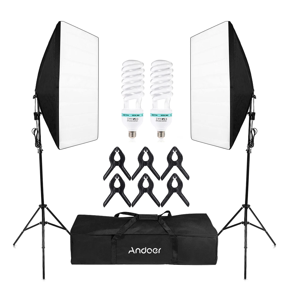 Фотостудия Cube Umbrella soфтbox светильник ing Tent Kit Photo Video Equipment Bulb Tripod Stand Carry Bag|Аксессуары