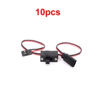 10pcs jst futaba jr plug charging switch 2 wire way line connector power onoff for model airplane rc drone fpv accessories