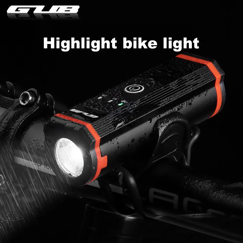 

GUB 400 Lumens USB Rechargeable Waterproof Bicycle Headlights 2200mAH LED Lamp MTB Road Bike Front Handlebar Cycling Accessories