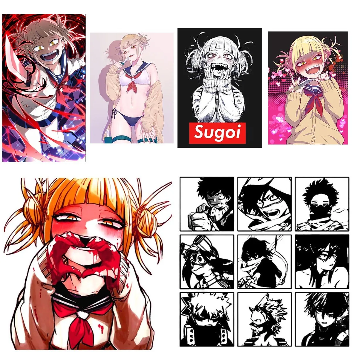 Нашивки в стиле аниме Моя геройская Академия для одежды термотрансферные