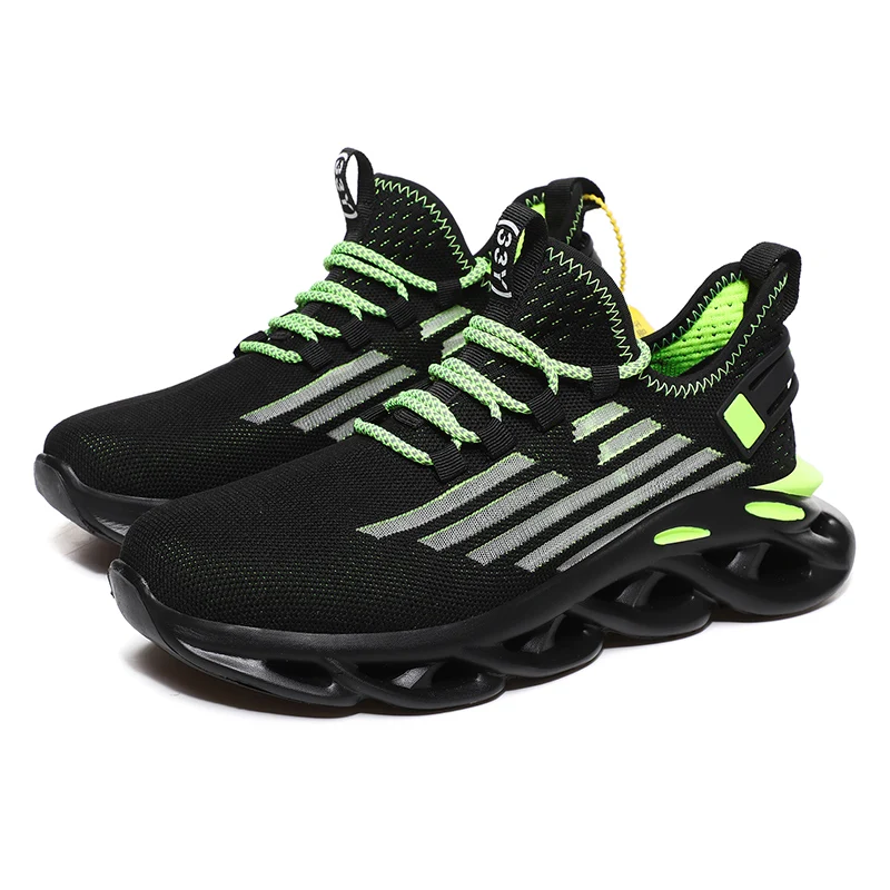 

Men Autumn Air Mesh Blade Sneakers Breathable Light Gym Fitness FLats Walking Sport Trainers Male Comfortable Running Shoes Men