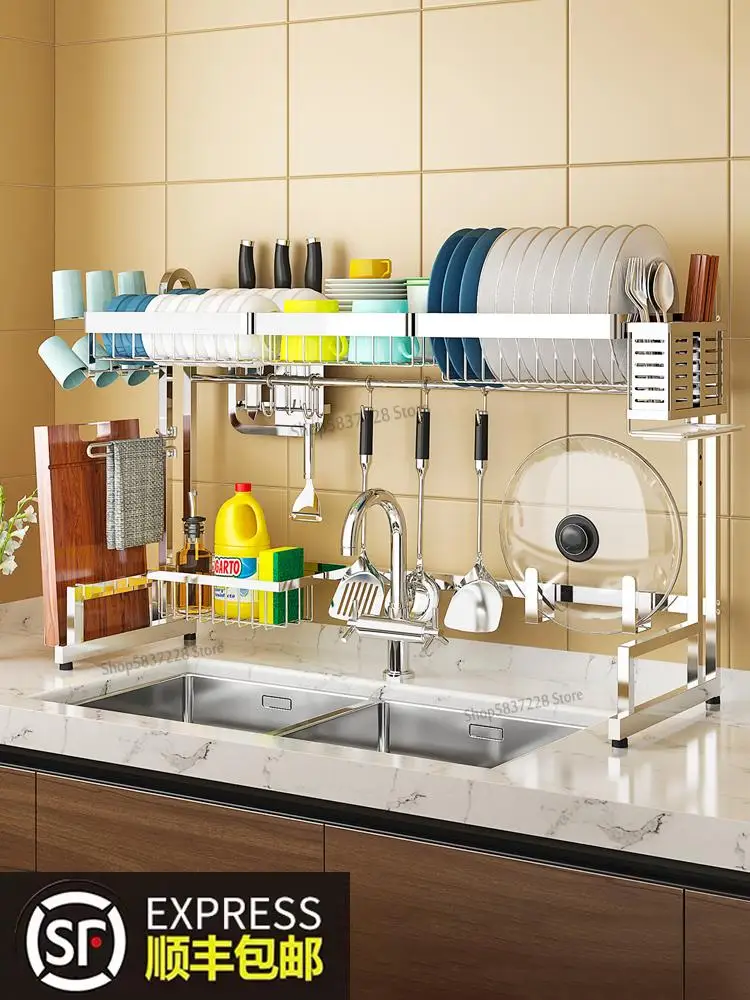 Раковина для раковины из нержавеющей стали кухонный шкаф со сушилкой посуды нож