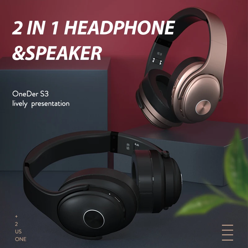 OneDer S3 оригинальные брендовые Bluetooth стереонаушники с микрофоном Hands free Поддержка TF