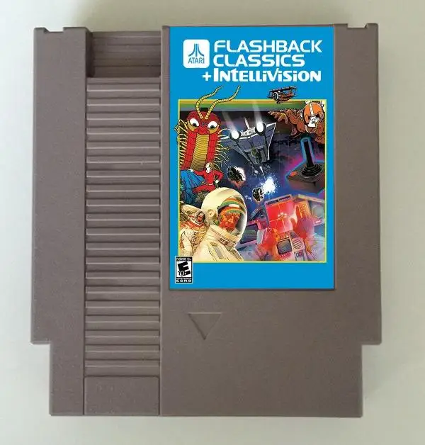 Игровой картридж Atari21 + intellivision40 V2 61in1 для консоли NES/FC |