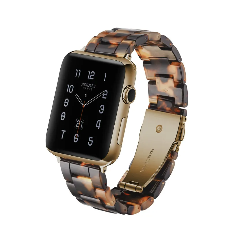Модный ремешок для часов APPLE Watch3/2/1 38/42 мм из смолы Материал женские Для мужчин