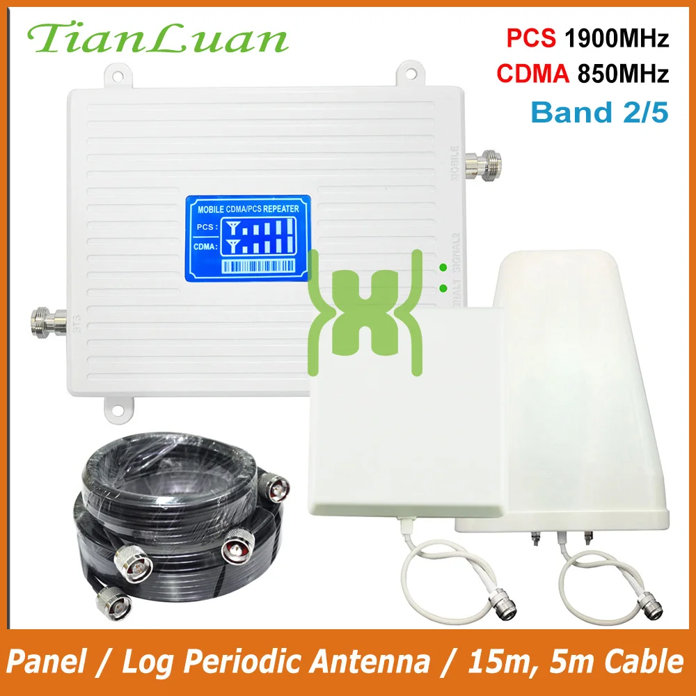 TianLuan 2G 3G Сотовая связь усилитель сигнала GSM репитер 850 1900 мобильный телефон CDMA МГц