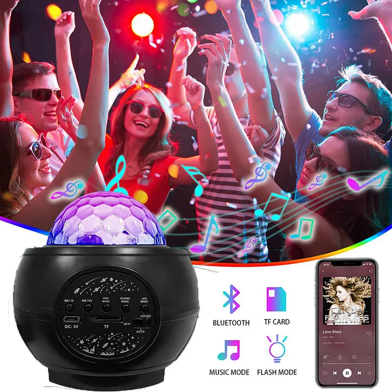 Светодиодный проектор звезды галактика звездное небо Ночной свет океанская