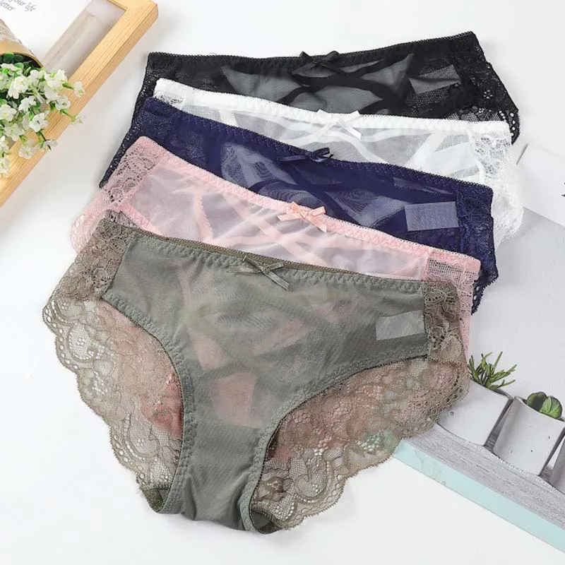 Женские кружевные трусики сексуальное прозрачное нижнее белье женское с