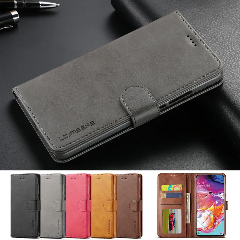 

Flip Book Case For Samsung Galaxy A51 A71 A01 A11 A21 A31 A41 A52 A72 A12 A32 A02S A42 5G Plain Phone Cover Case