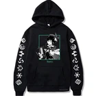 Популярные толстовки с логотипом Genshin Impact Venti, Забавный пуловер манга Чжун ли, топы для мужчин и женщин, модные повседневные толстовки в стиле Харадзюку