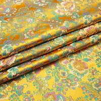 75cm brocade silk fabric satin flower cloth nylon cloth for sewing material for dress diy needlework