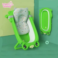 infant shining baby shower baby bath tub newborn safety baby shower tub children 0 3y folding basin bath tubs