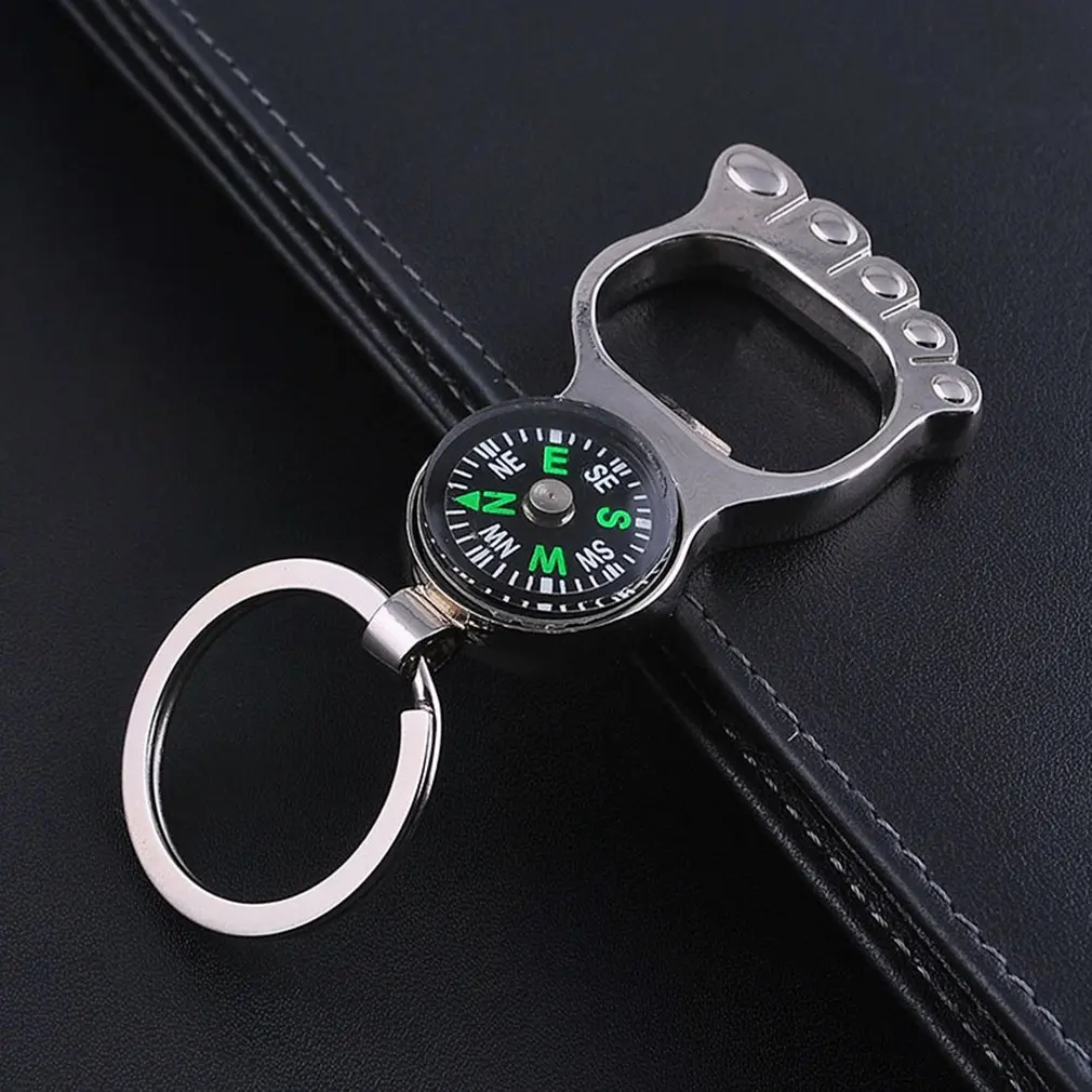 

Fashion Keychain Personalized Keychain Five-pointed Star Compass Creative Keychain Pendant Ornament Christmas Gift Unisex