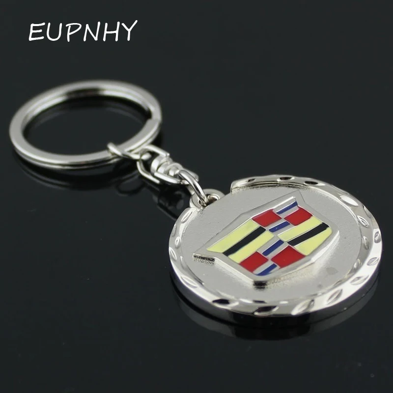 EUPNHY 1 шт. металлический автомобильный брелок для ключей с логотипом Cadillac кулон брелок для ключей Автомобильный брелок для мужчин