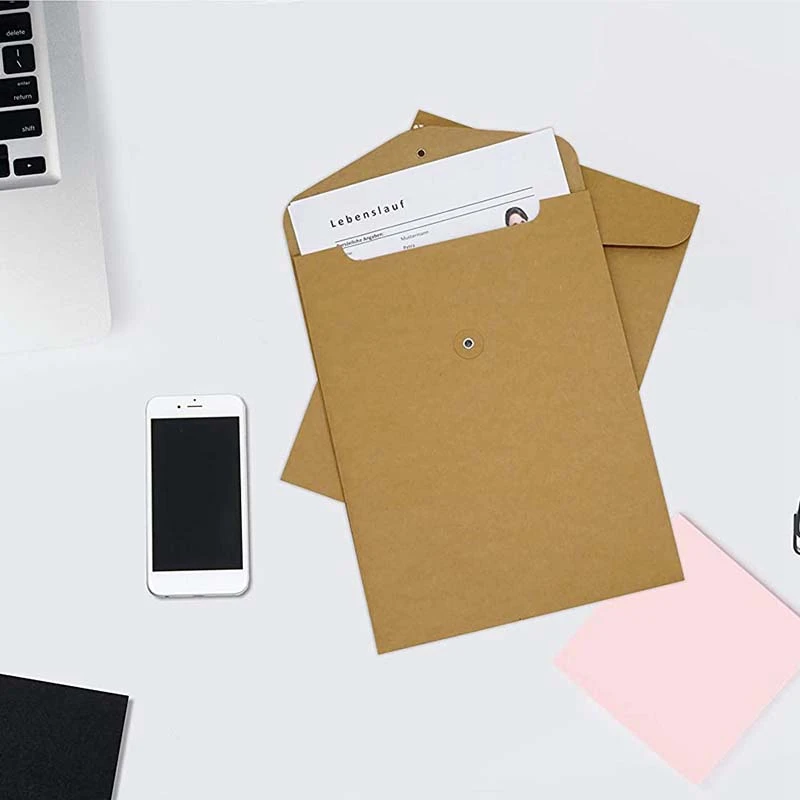 

10Er Document Case Made Of Cardboard / Kraft Paper in A4 Format, Document Folder, Briefcase, File Folder, 31 X 24 Cm