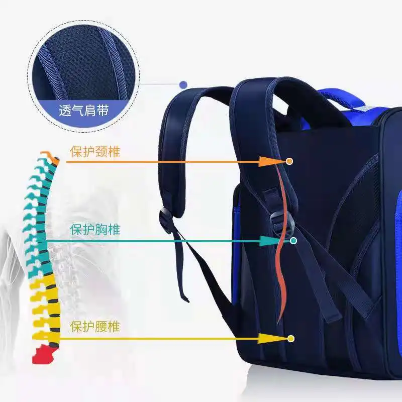 2021 New School Bags For Boys Primary Student Shoulder Orthopedic Backpack Grade 1-6 Large Capacity Super Light Mochila Escolar