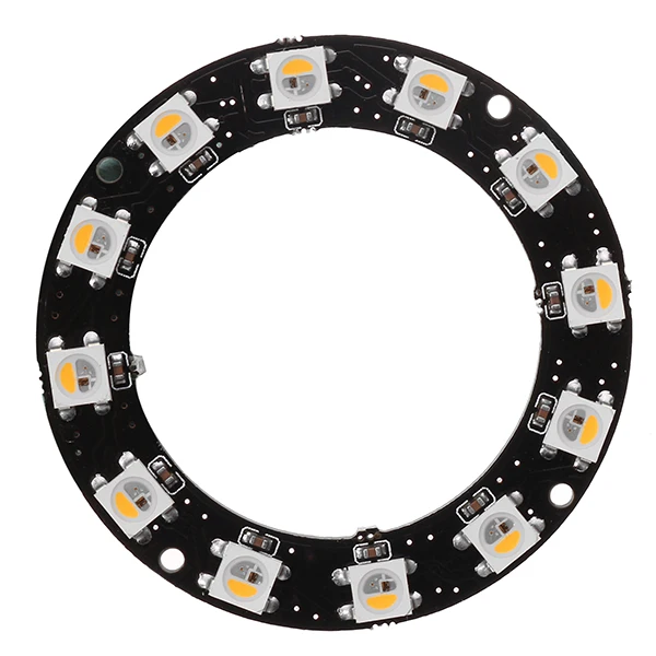 Круглая форма WS2812B SMD5050 RGBW RGBWW 4 в 1 светодиодный светильник чип-плата DC5V 1 шт. 8 шт. 12 шт. 16 шт. 24 шт. СВЕТОДИОДНЫЙ полноцветный модуль