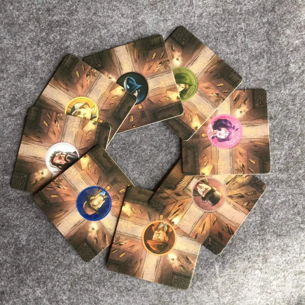 Маленькая коробка Mr Джек карманная версия Настольная игра карты Отправить