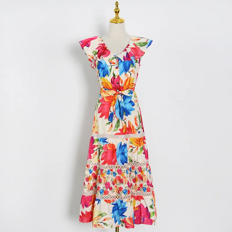 

Korean Fashion Summer Tunics Robe Longue Femme Strap Dress Vintage Floral Midi Dress Sexy Bodycon Casual Dress Kawaii Clothes