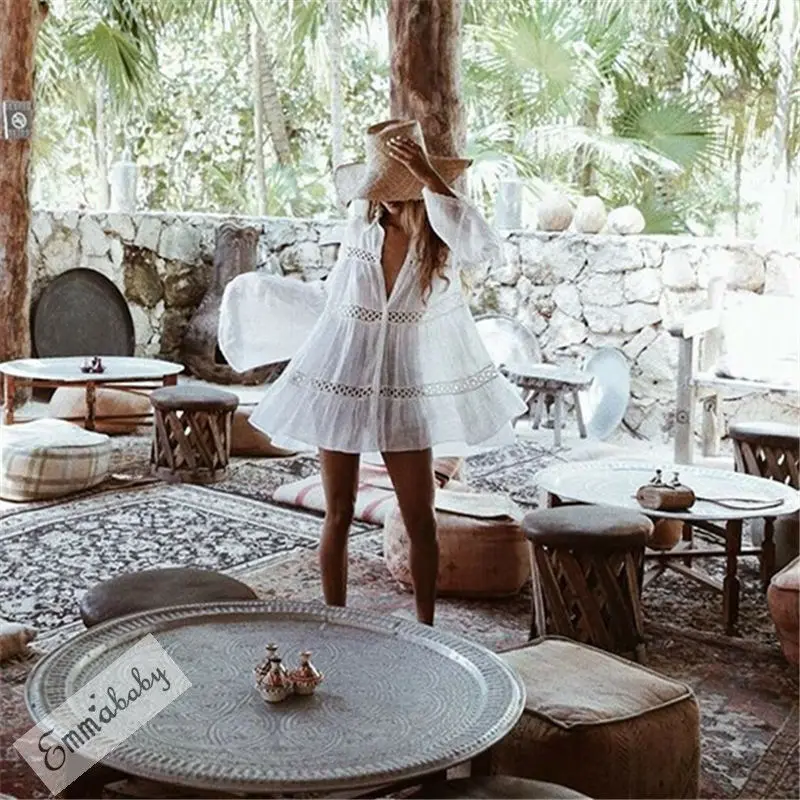 Бикини 2019 женская накидка кружевной вязаный купальник Пляжное платье летняя