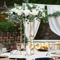 10 pcs/set Wrought iron flower stand wedding arrangement T stage guide Flower table pendulum