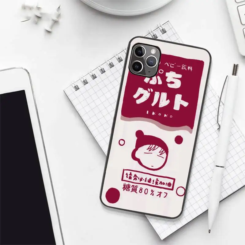 

Japanese milk drink Phone Case for iPhone 7 8 11 12 Pro X XS XR Samsung A S 6 7 9plus 10plus 21s 71