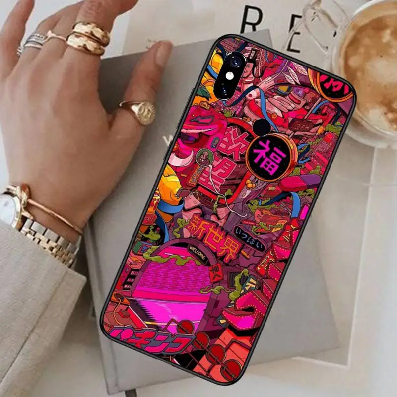 

Japanese style wave Anime Dragon Phone Case For Xiaomi Redmi note 7 8 9 t max3 s 10 pro lite funda coque shell cover