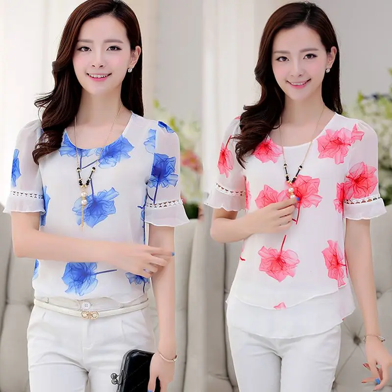 

2019 T Shirt Women Clothes Fashion TeeTop multi Fashion Cotton Ladies Tee Shirt red