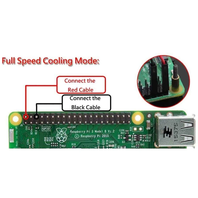 Акриловый прозрачный/прозрачный и черный чехол для Raspberry Pi 4 Модель B с