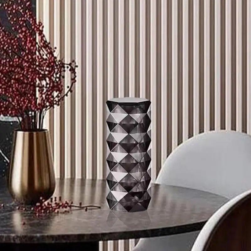 

Diamond Crystal Table Lamp USB Charge Night Light Three-color Dimming Decorative Light Transparent Atmosphere Lamp Home Supplies