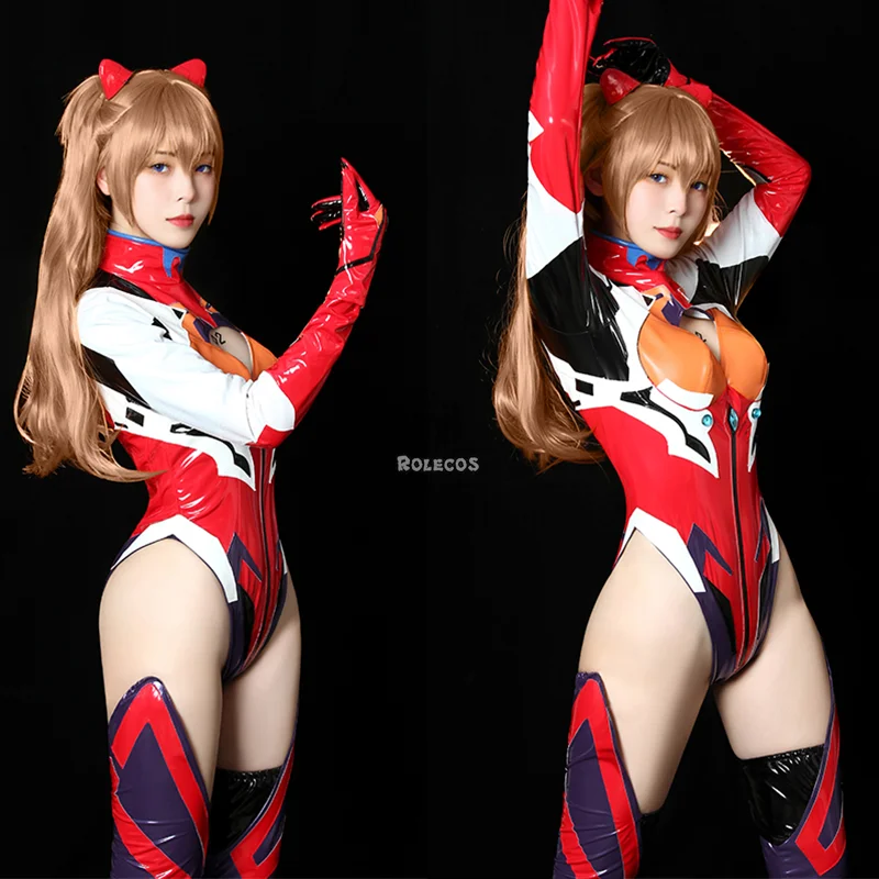ROLECOS ЕВА АСУКА Langley Soryu Косплей Костюм EVA Женщина супергерой комбинезон Asuka