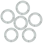 Акция! 6 шт., темно-зеленый венок из проволоки, кольца, венок из проволоки, рамка для рождества, Нового года, украшение на День святого Валентина (10 дюймов)