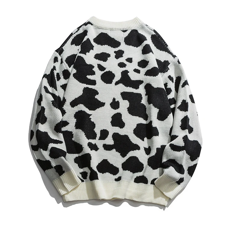 Мужской Рождественский свитер DG459 Свободный пуловер в стиле Харадзюку с круглым