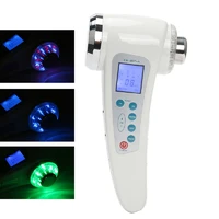 ultrasonic face massager colored led light facial photon ultrasound therapy skin care beauty instrument