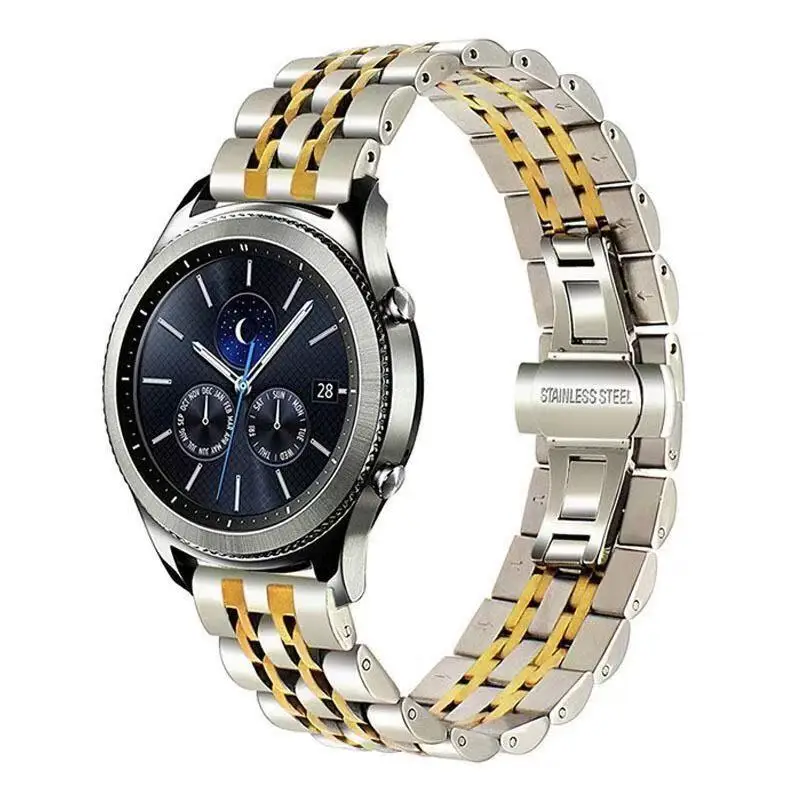 Quick Release Metal Watchband For Samsung Galaxy Watch 46mm SM-R800 Band Stainless Steel Strap For Samsung 42 SM-R810 Wristband