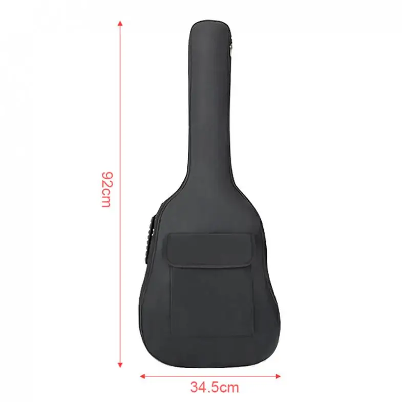 36 дюймов гитары сумка чехол для гитары двойные ремни Оксфорд Ткань Pad 5 мм хлопковая утепленная мягкая одежда для девочек крышка Водонепроницаемый рюкзак
