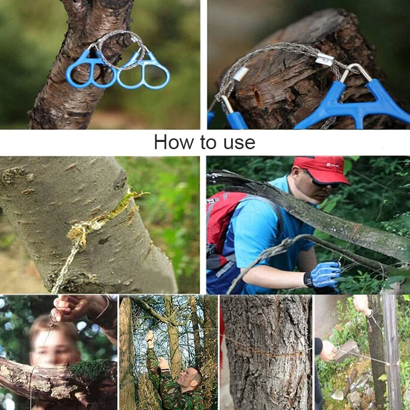Уличная стальная проволочная пила аварийное снаряжение для выживания ручная